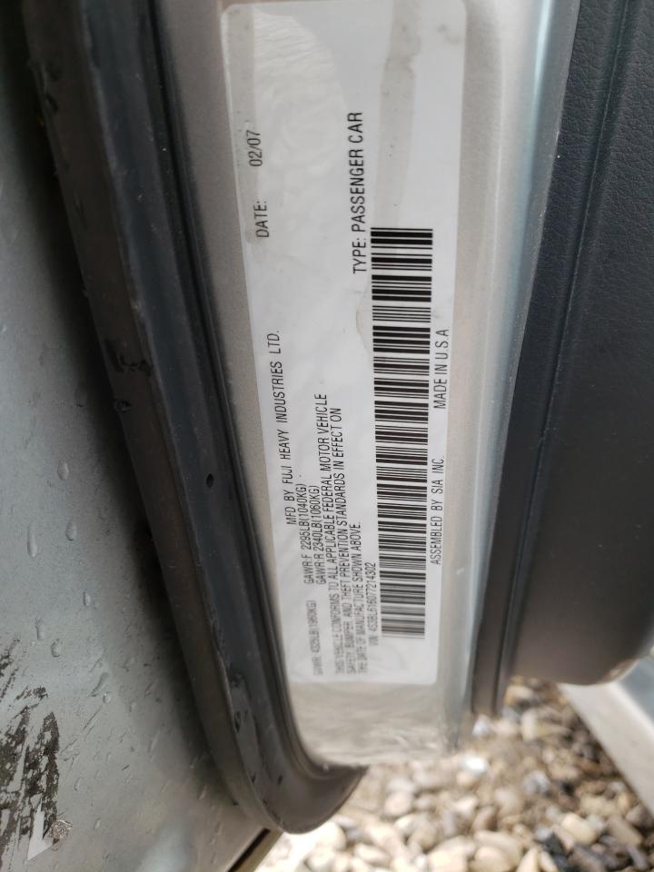 Photo 10 from auction – 2007 SUBARU LEGACY 2.5 with VIN 4S3BL616077214302
