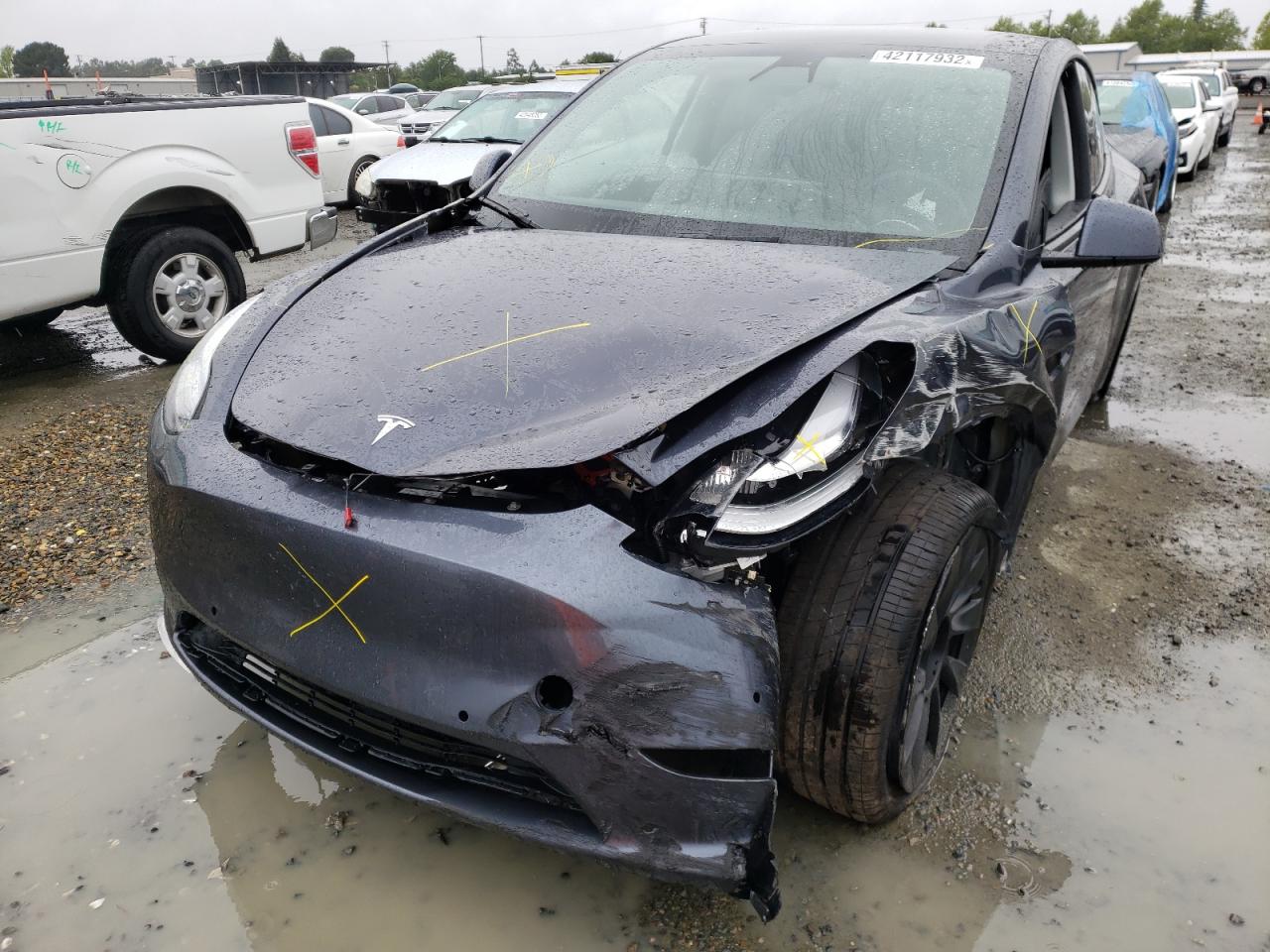 Photo 9 from auction – 2021 TESLA MODEL Y with VIN 5YJYGDEE3MF241522