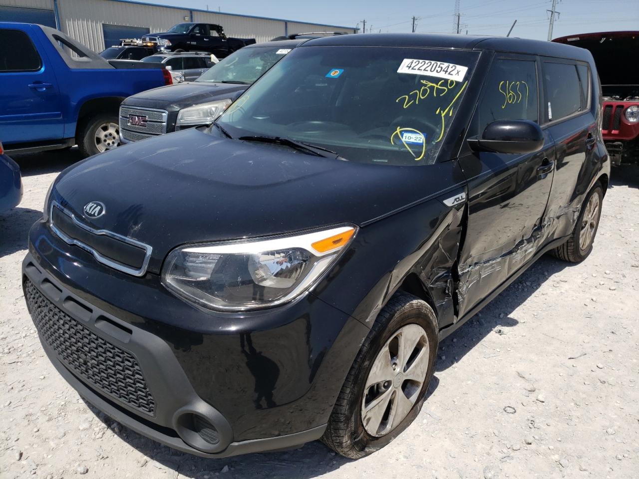 Photo 2 from auction – 2016 KIA SOUL with VIN KNDJN2A25G7270750
