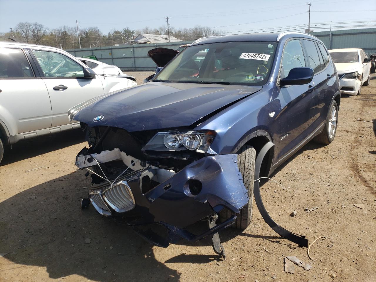 Photo 2 from auction – 2014 BMW X3 XDRIVE2 with VIN 5UXWX9C57E0D37260