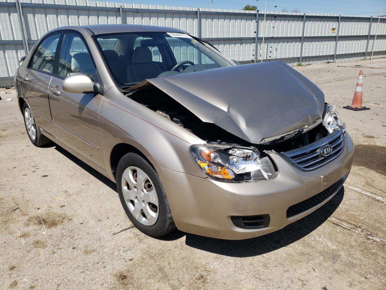 KIA SPECTRA EX 2009 with VIN KNAFE221695610740 - Photo from auction