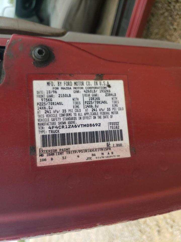 Photo 10 from auction – 1997 MAZDA B2300 with VIN 4F4CR12A6VTM08692