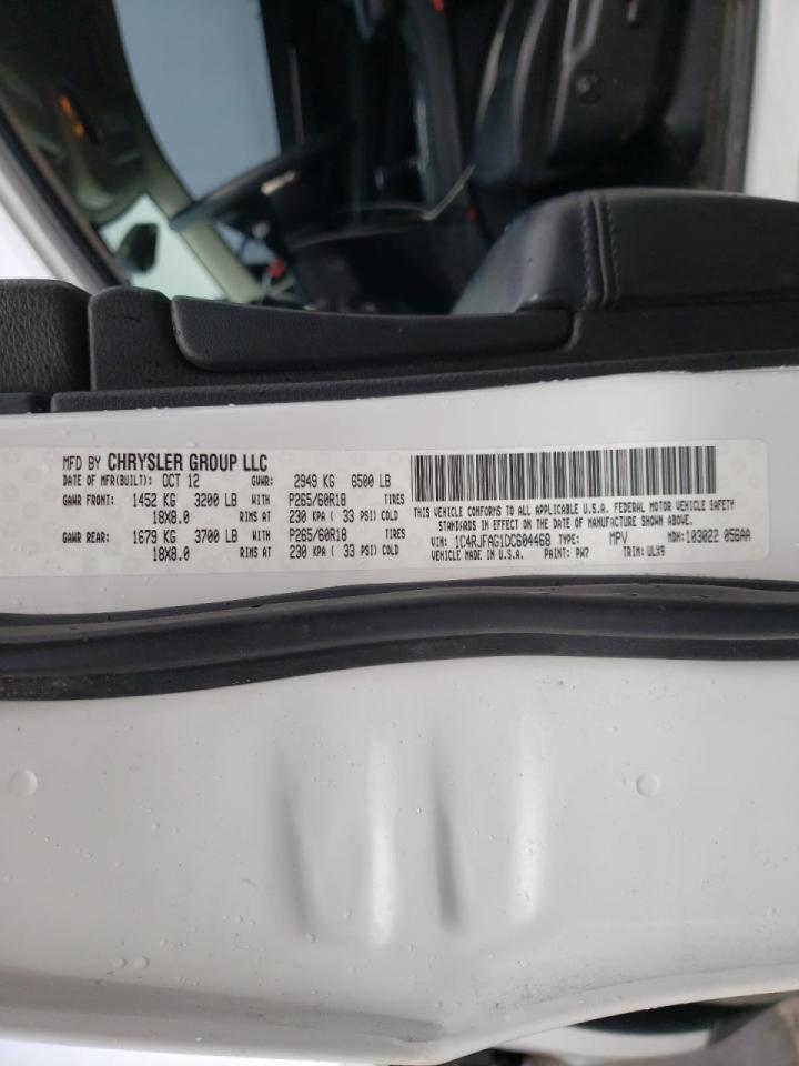 Photo 10 from auction – 2013 JEEP GRAND CHER with VIN 1C4RJFAG1DC604468