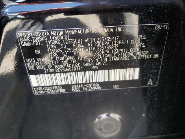 Photo 10 from auction – 2013 TOYOTA RAV4 LE with VIN 2T3BFREV8DW078141