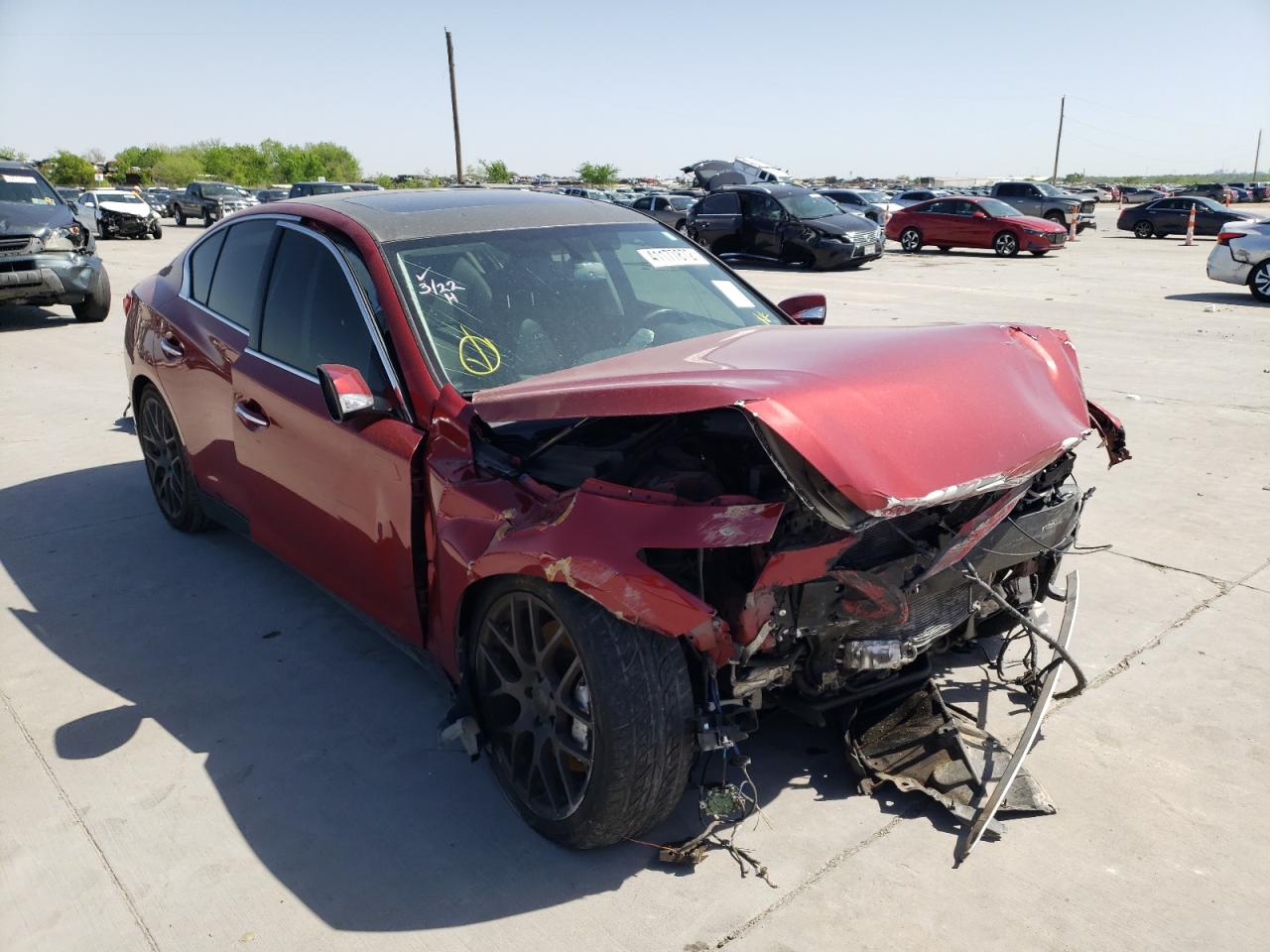 Photo 1 from auction – 2014 INFINITI Q50 BASE with VIN JN1BV7AP0EM676126