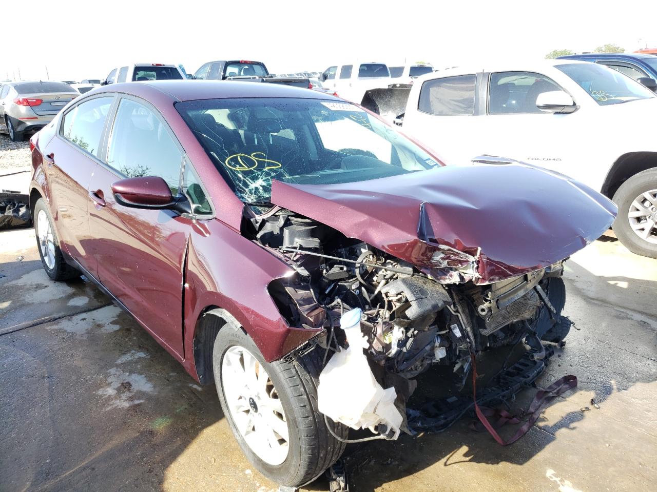KIA FORTE LX 2017 with VIN 3KPFL4A75HE023023 - Photo from auction