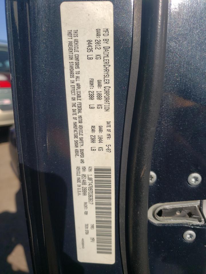 Photo 10 from auction – 2007 JEEP COMPASS with VIN 1J8FT47097D363617