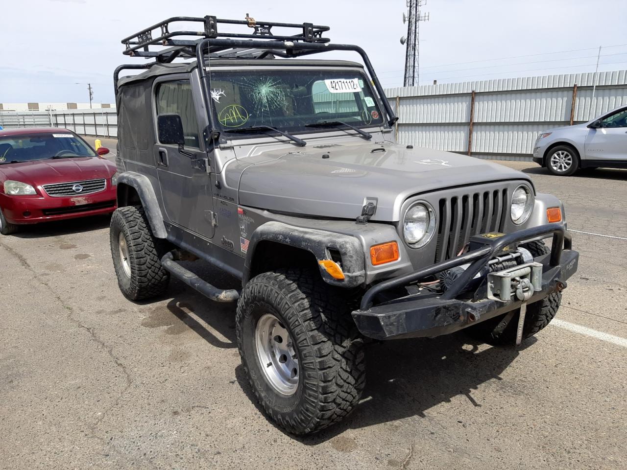 JEEP WRANGLER / 2001 with VIN 1J4FA49S91P336624 - Photo from auction