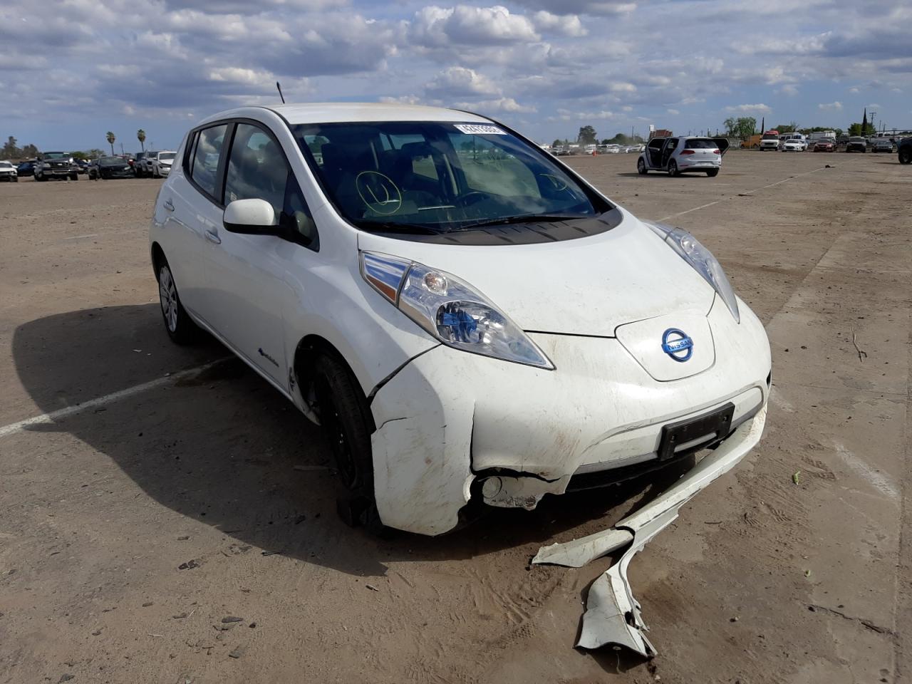NISSAN LEAF S 2013 with VIN 1N4AZ0CP6DC421699 - Photo from auction