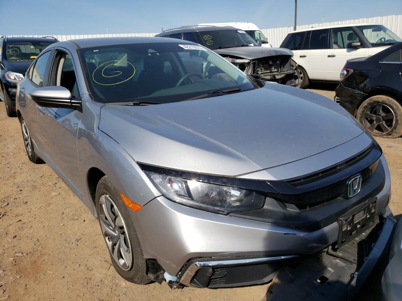 HONDA CIVIC LX 2019 with VIN 2HGFC2F65KH581651 - Photo from auction