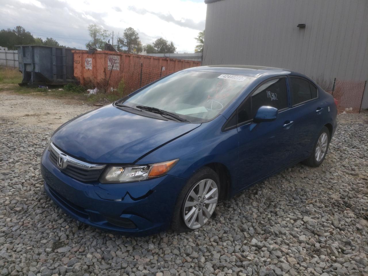 Photo 2 from auction – 2012 HONDA CIVIC EX with VIN 19XFB2F84CE028120