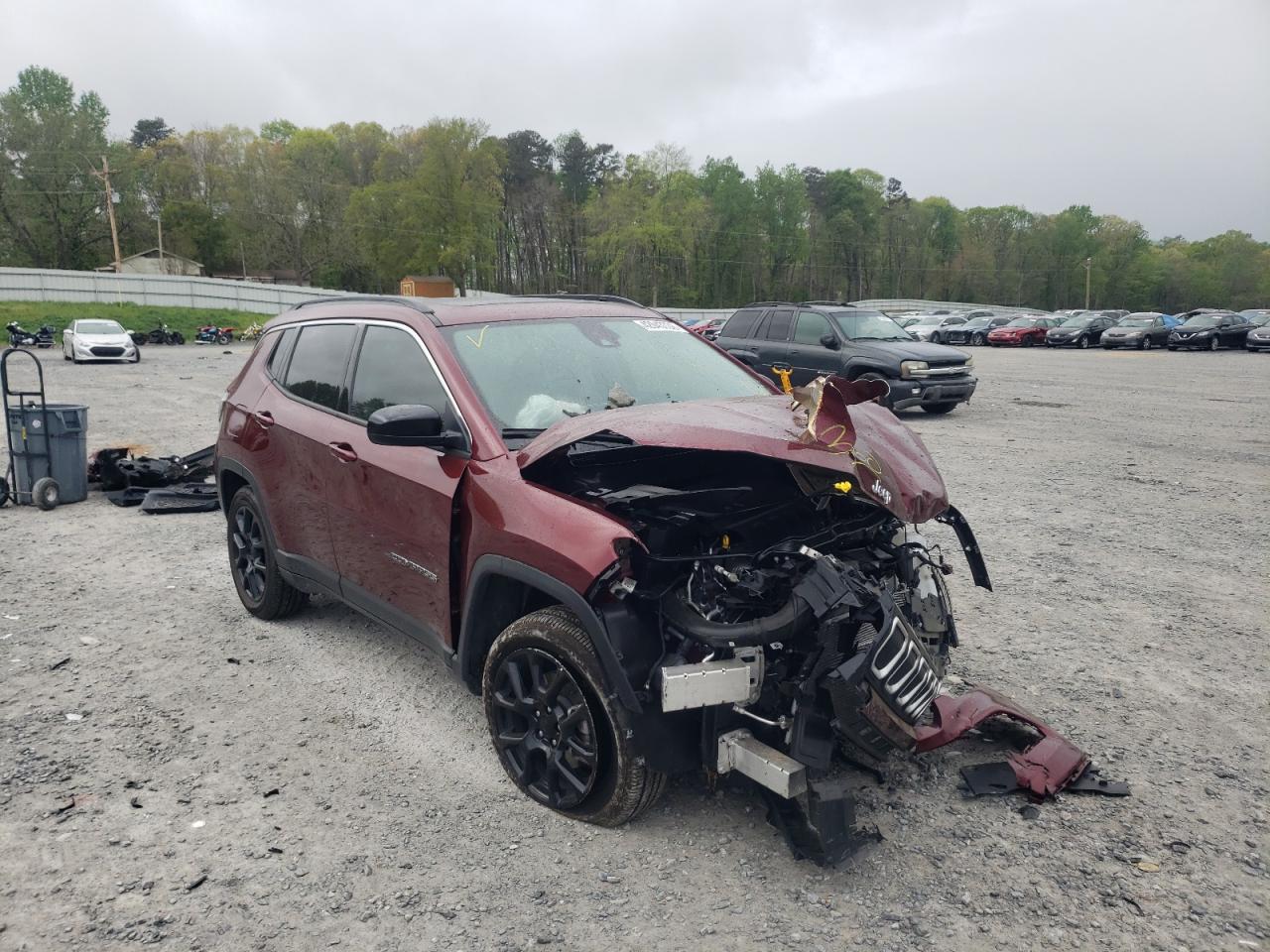JEEP COMPASS AL 2022 with VIN 3C4NJDFB9NT127889 - Photo from auction