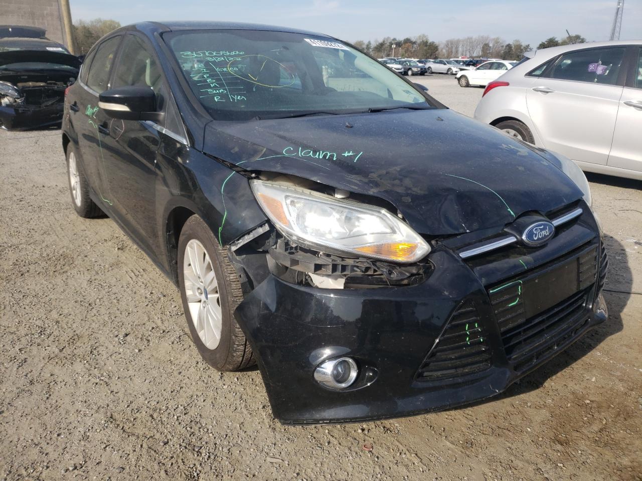 FORD FOCUS SEL 2012 with VIN 1FAHP3M28CL274826 - Photo from auction
