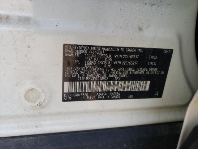 Photo 10 from auction – 2021 TOYOTA RAV4 LE with VIN 2T3F1RFV3MC218922