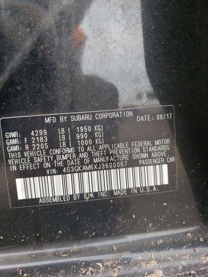Photo 10 from auction – 2018 SUBARU IMPREZA SP with VIN 4S3GKAM6XJ3600067