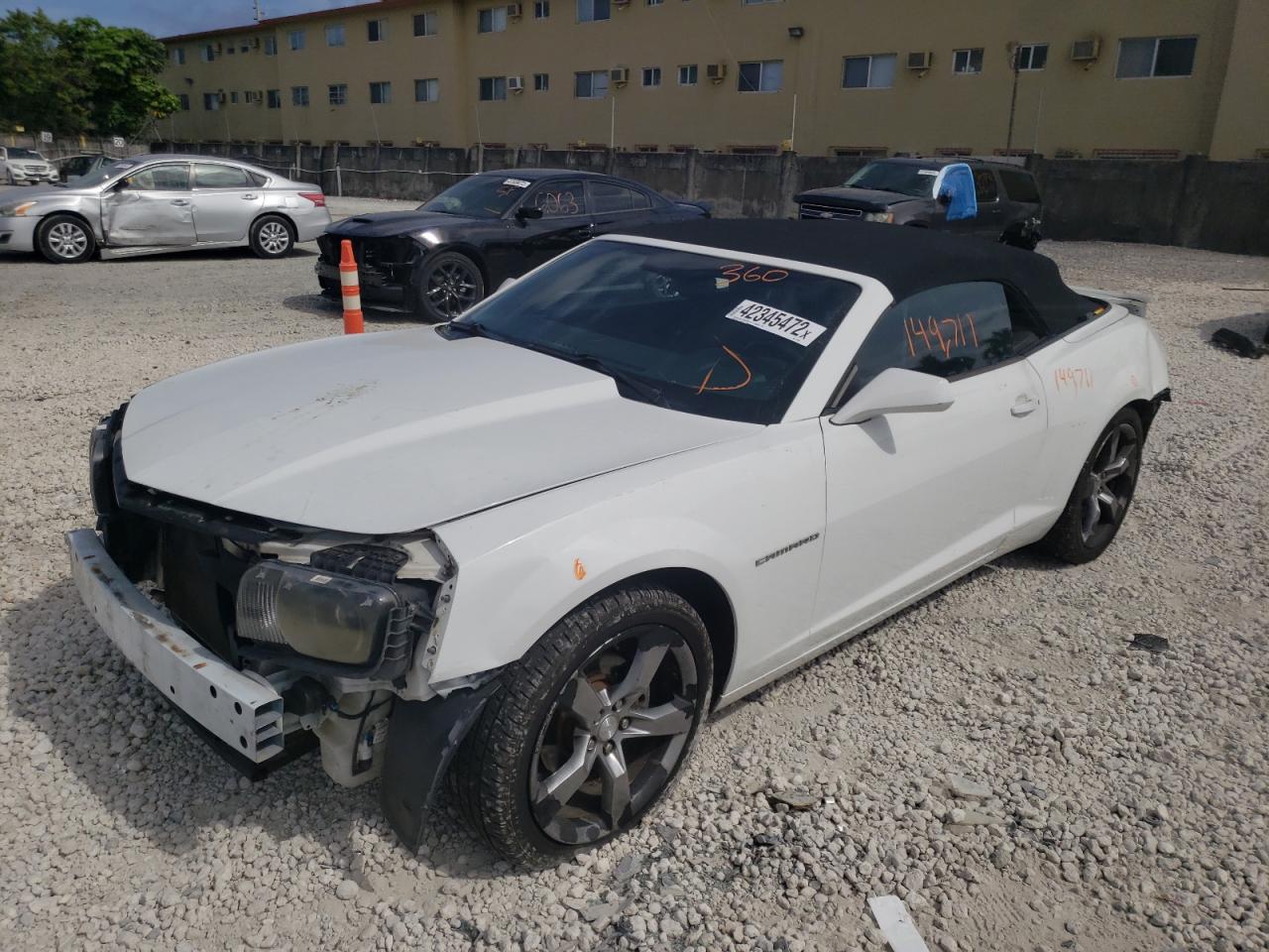 Photo 2 from auction – 2012 CHEVROLET CAMARO LT with VIN 2G1FB3D3XC9175756