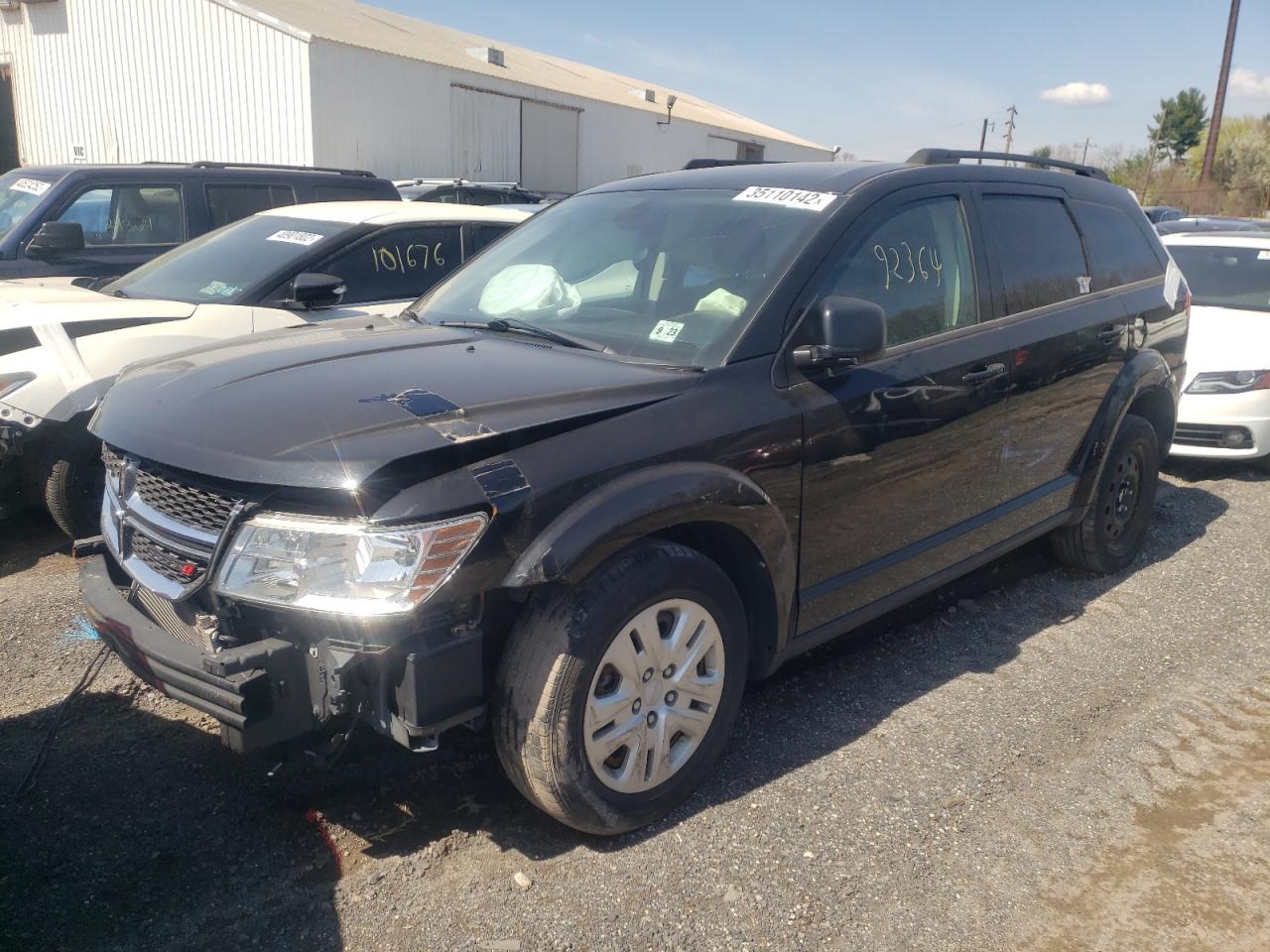 Photo 2 from auction – 2018 DODGE JOURNEY SE with VIN 3C4PDCAB0JT383673