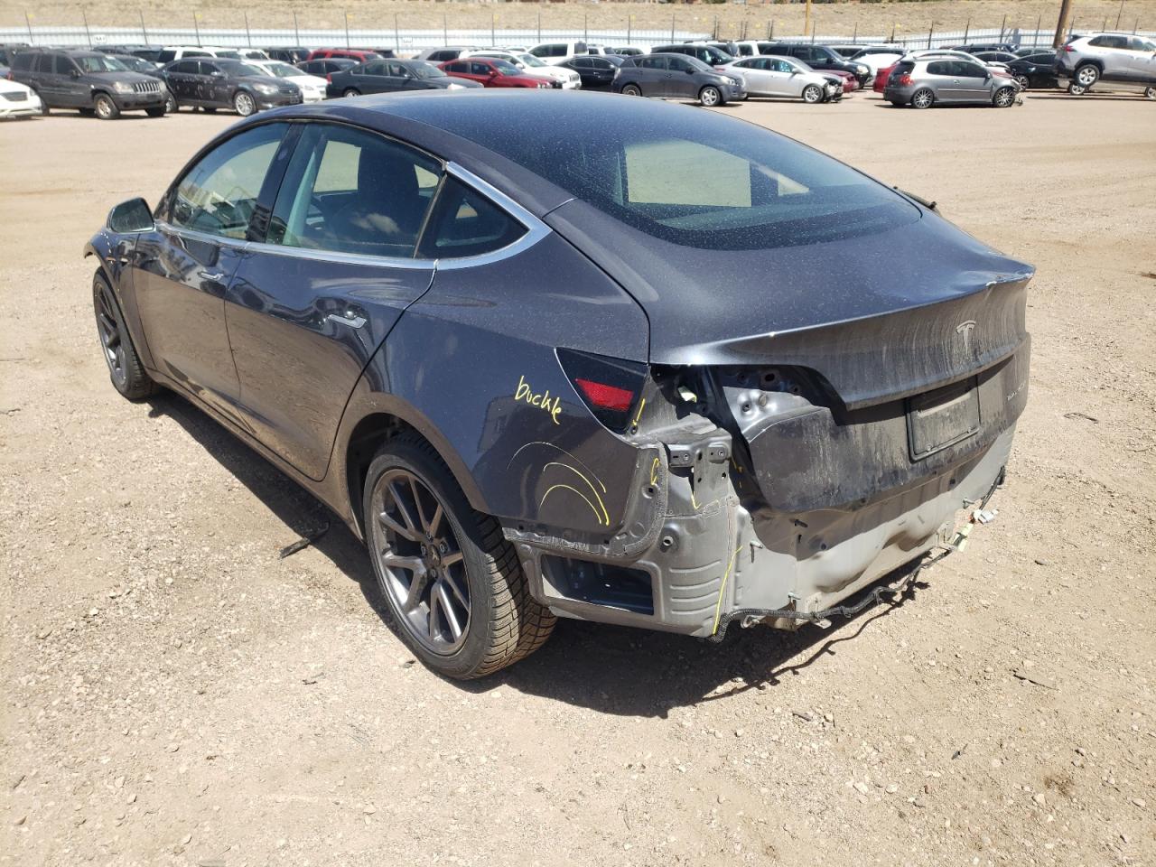 Photo 3 from auction – 2020 TESLA MODEL 3 with VIN 5YJ3E1EB2LF635449