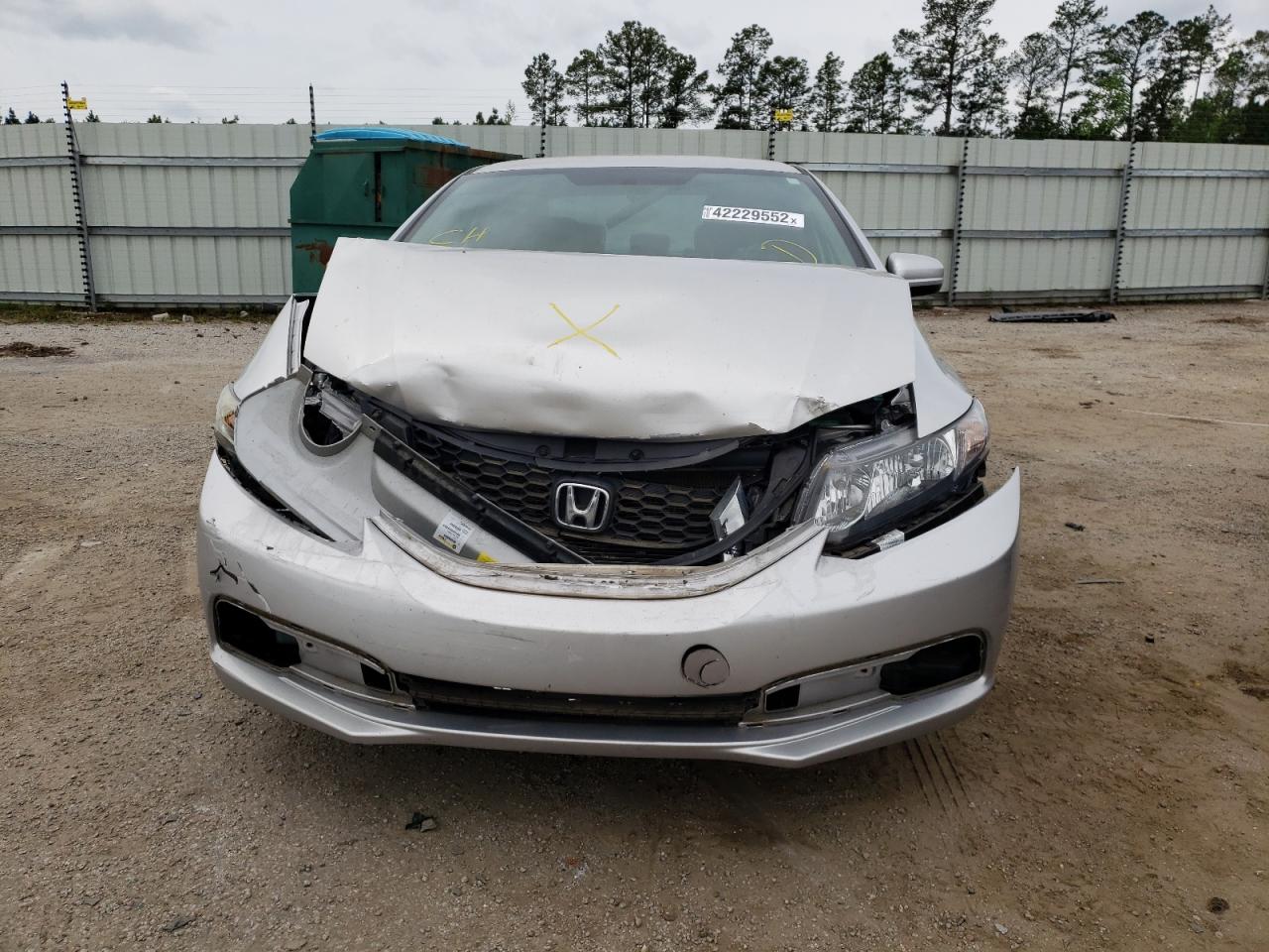Photo 9 from auction – 2014 HONDA CIVIC LX with VIN 19XFB2F51EE031338
