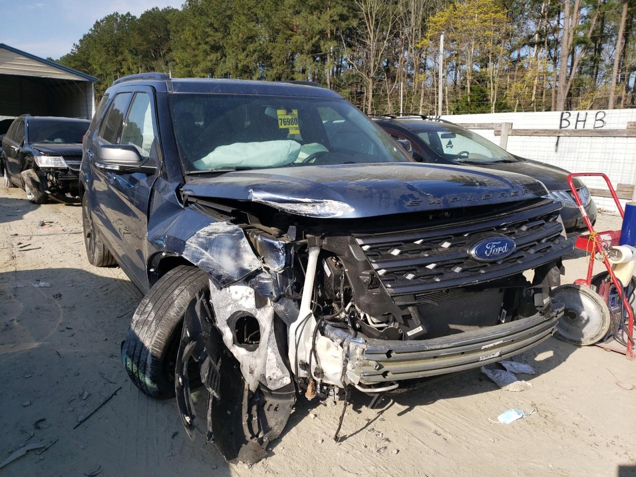 FORD EXPLORER X 2018 with VIN 1FM5K8D83JGC21658 - Photo from auction