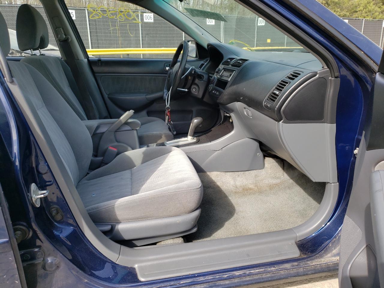 Photo 5 from auction – 2005 HONDA CIVIC EX with VIN 2HGES26715H548240