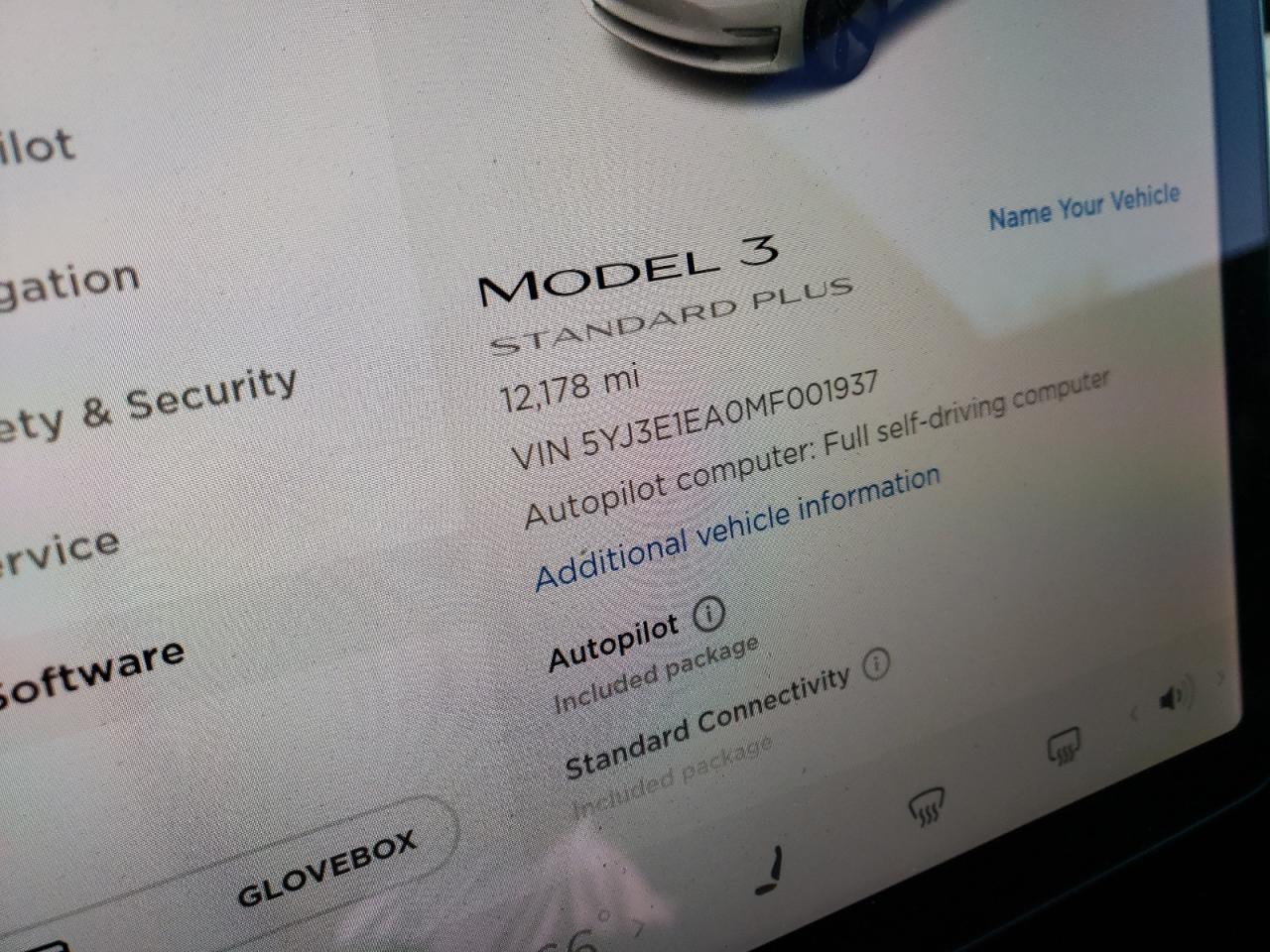 Photo 8 from auction – 2021 TESLA MODEL 3 with VIN 5YJ3E1EA0MF001937