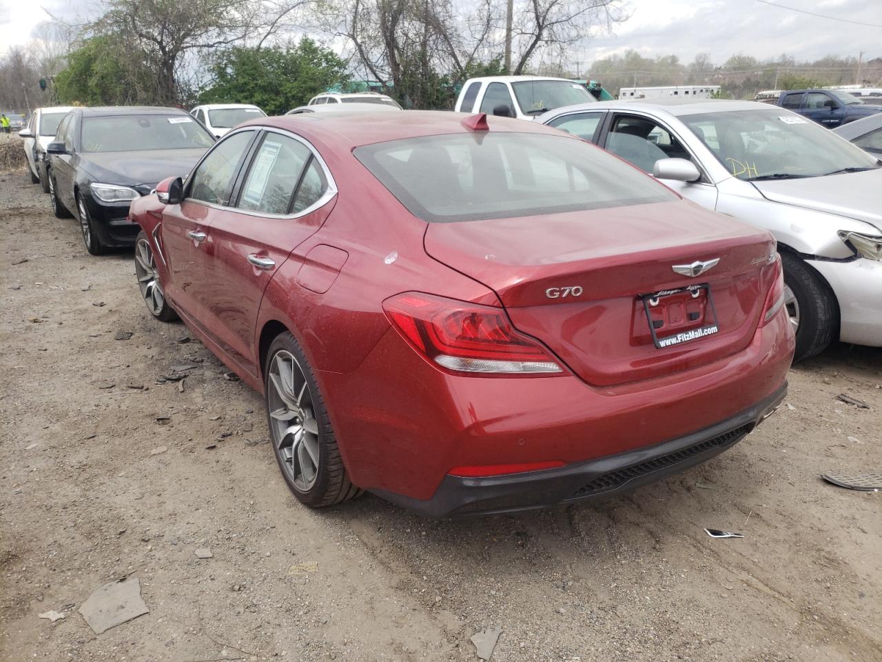 Photo 3 from auction – 2020 GENESIS G70 PRESTI with VIN KMTG44LA9LU055740