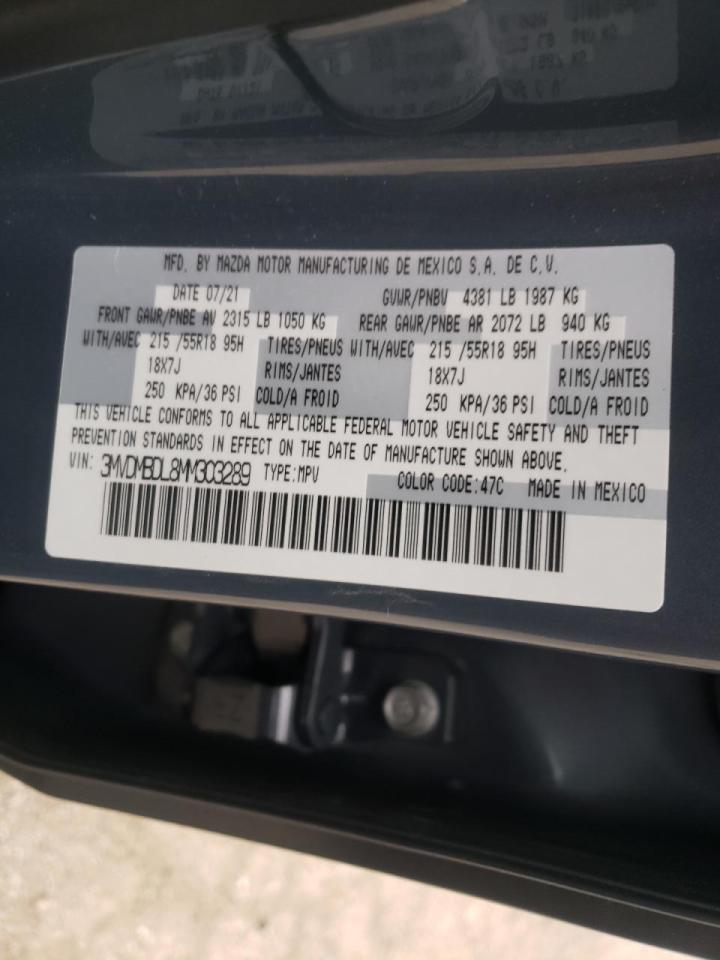 Photo 10 from auction – 2021 MAZDA CX-30 PREM with VIN 3MVDMBDL8MM303289