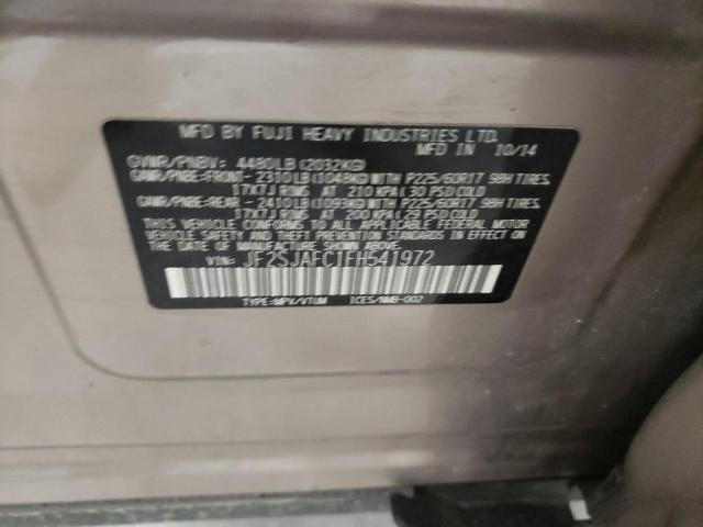 Photo 10 from auction – 2015 SUBARU FORESTER 2 with VIN JF2SJAFC1FH541972