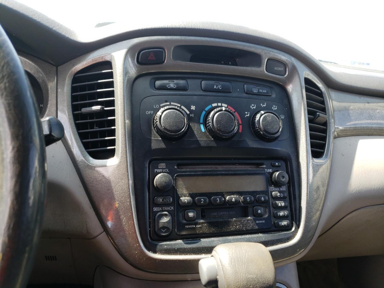 Photo 9 from auction – 2002 TOYOTA HIGHLANDER with VIN JTEGD21A020041944