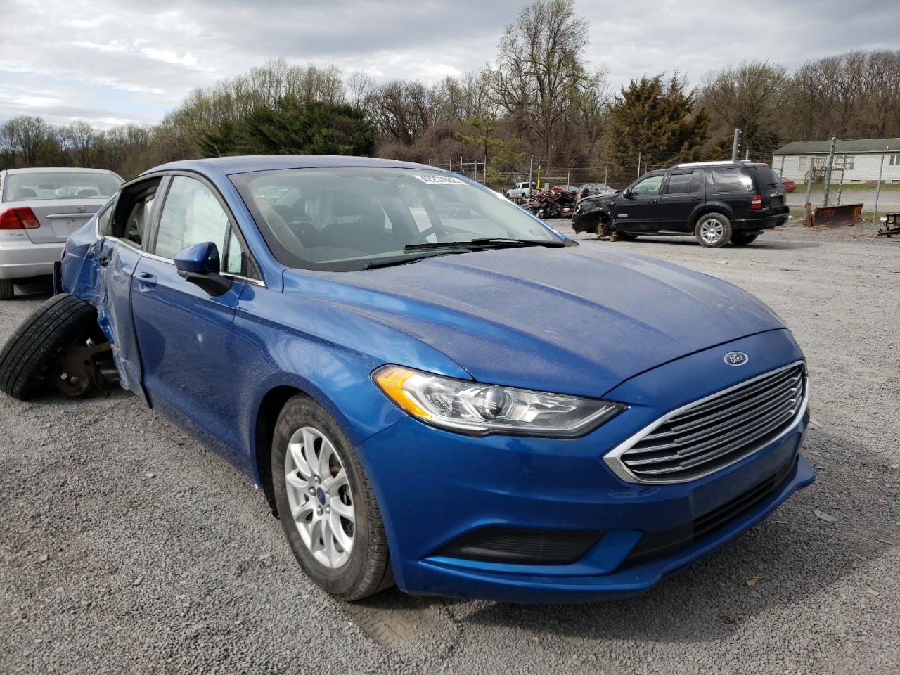 FORD FUSION S 2017 with VIN 3FA6P0G71HR161189 - Photo from auction