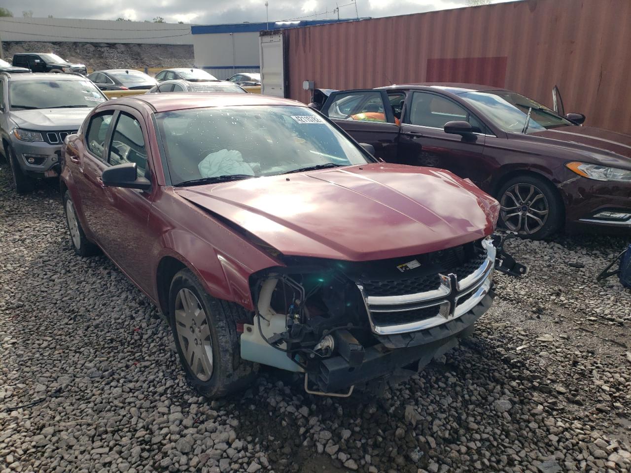 DODGE AVENGER SE 2014 with VIN 1C3CDZAB7EN169873 - Photo from auction