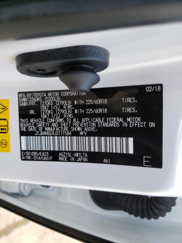 Photo 10 from auction – 2018 LEXUS NX 300 BAS with VIN JTJBARBZ4J2171584