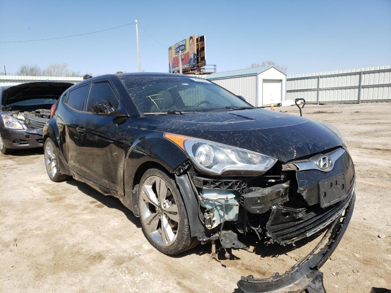 HYUNDAI VELOSTER 2013 with VIN KMHTC6AD4DU086562 - Photo from auction