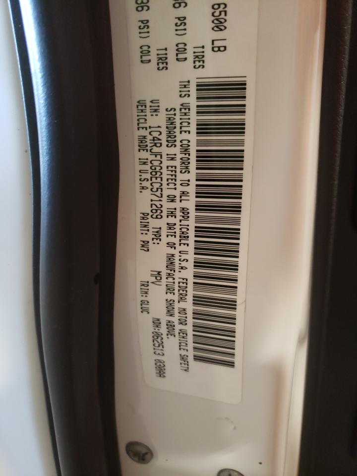 Photo 10 from auction – 2014 JEEP GRAND CHER with VIN 1C4RJFCG6EC571269