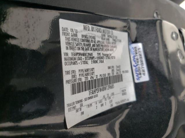 Photo 10 from auction – 2011 FORD FOCUS SE with VIN 1FAHP3FN4BW139685