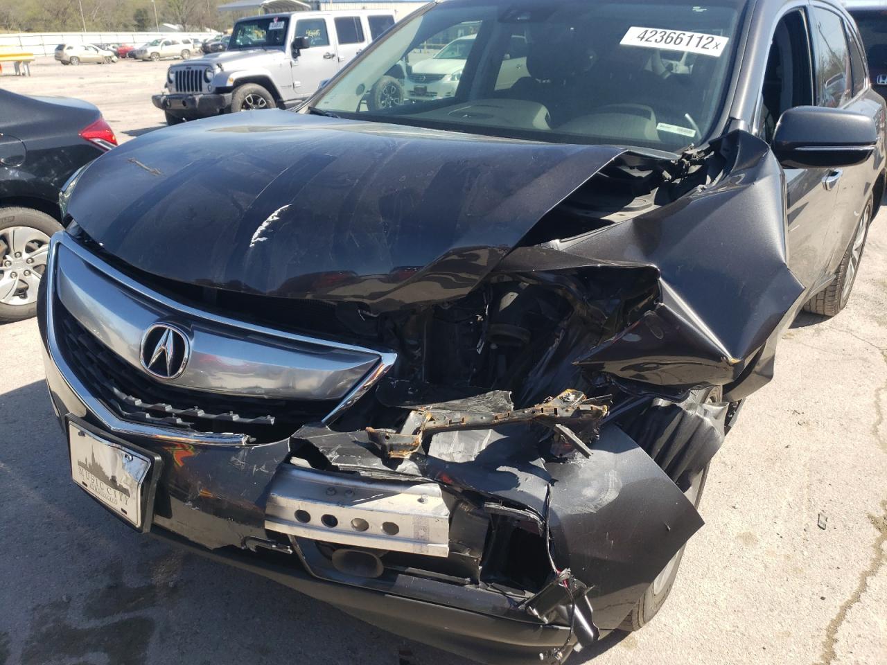 Photo 9 from auction – 2016 ACURA MDX TECHNO with VIN 5FRYD4H49GB008646