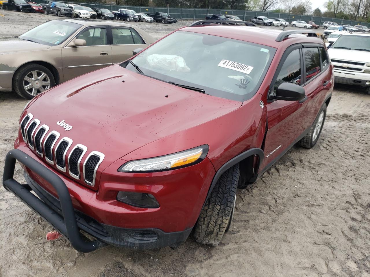 Photo 2 from auction – 2016 JEEP CHEROKEE S with VIN 1C4PJMAB0GW203769