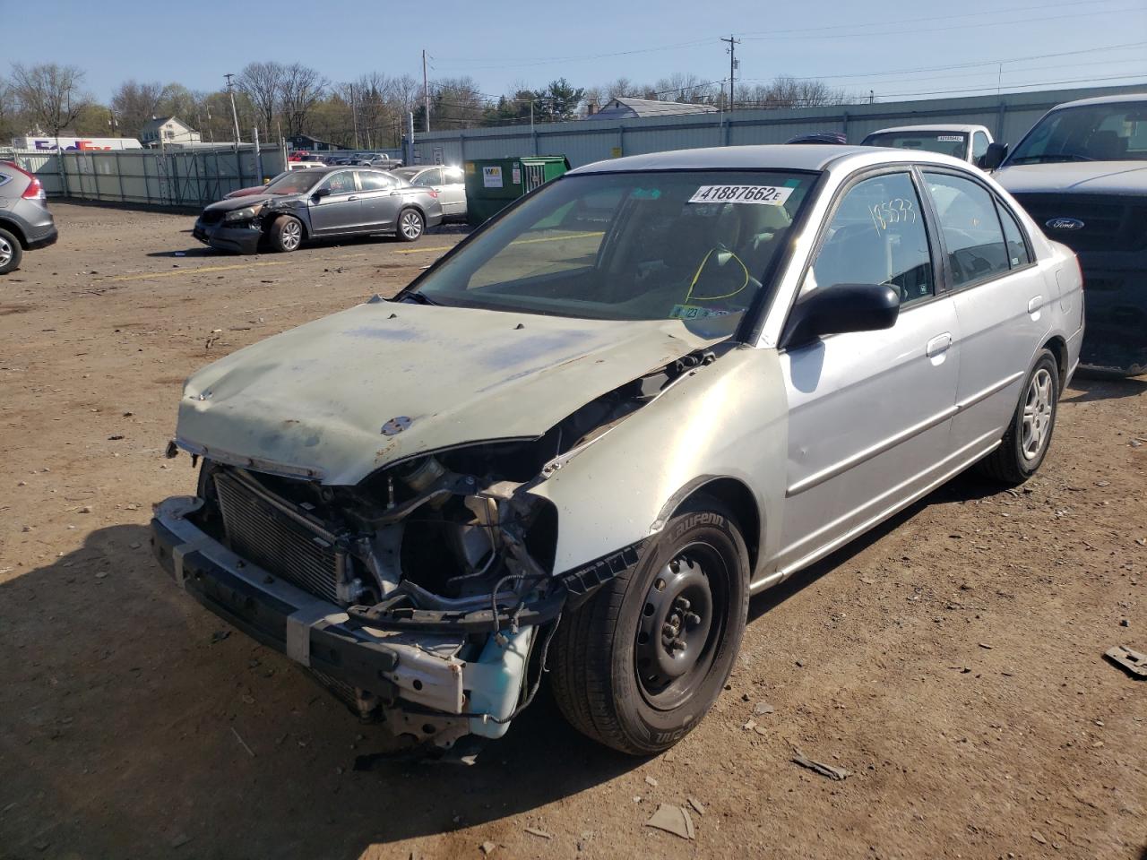 Photo 2 from auction – 2002 HONDA CIVIC LX with VIN 2HGES16682H579692