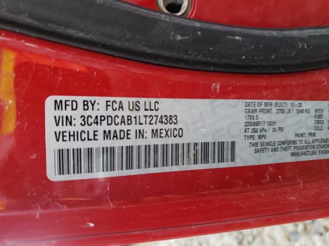 Photo 10 from auction – 2020 DODGE JOURNEY SE with VIN 3C4PDCAB1LT274383