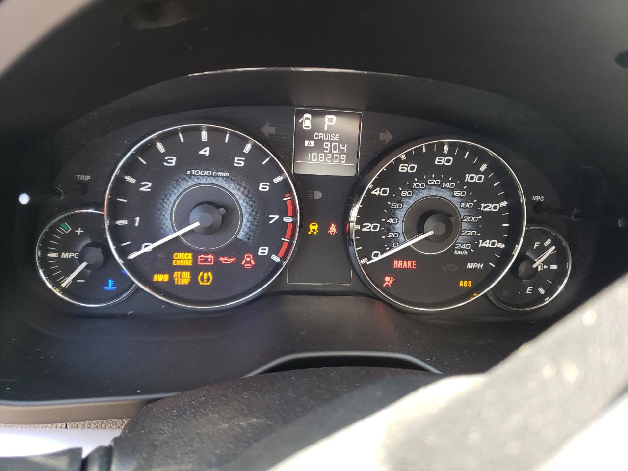 Photo 8 from auction – 2010 SUBARU LEGACY 2.5 with VIN 4S3BMCC60A3225923