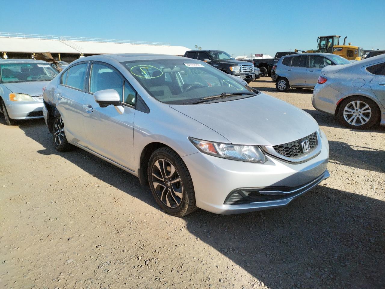 HONDA CIVIC EX 2014 with VIN 19XFB2F87EE017650 - Photo from auction