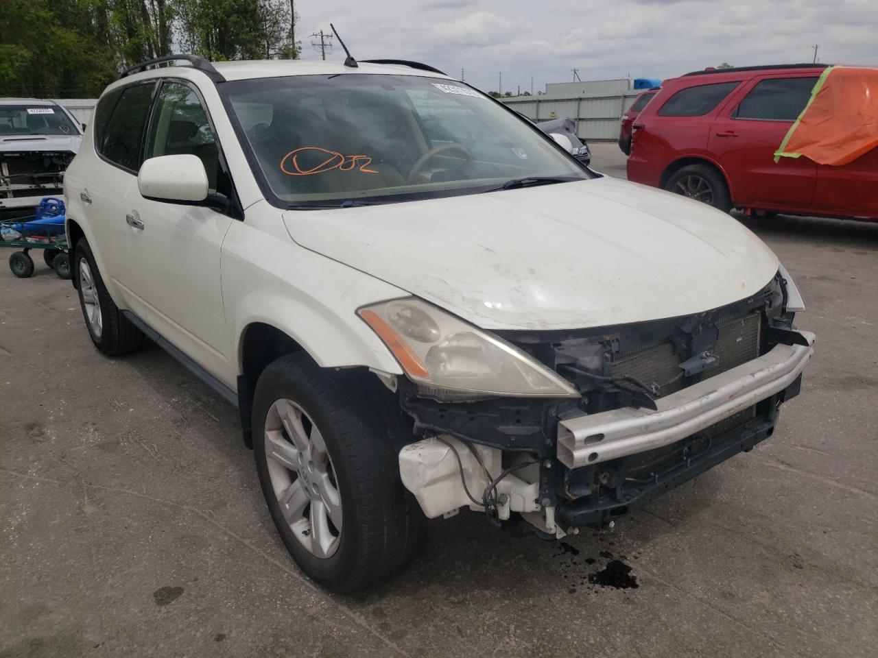 NISSAN MURANO SL 2007 with VIN JN8AZ08T07W526438 - Photo from auction