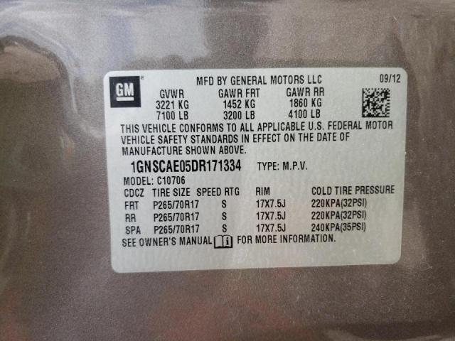 Photo 10 from auction – 2013 CHEVROLET TAHOE C150 with VIN 1GNSCAE05DR171334