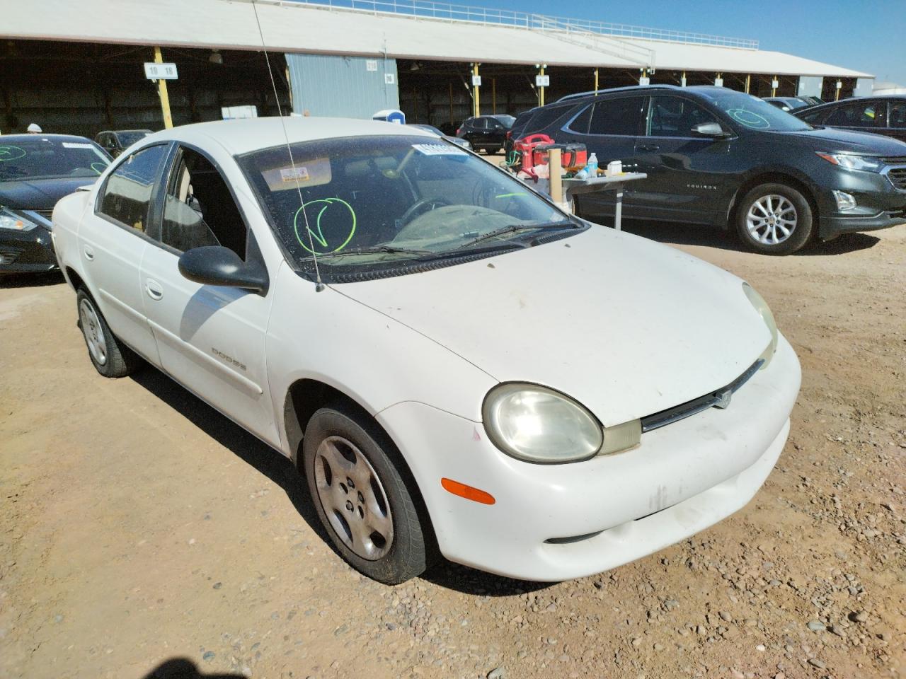 DODGE NEON SE 2001 with VIN 1B3ES46C41D221623 - Photo from auction