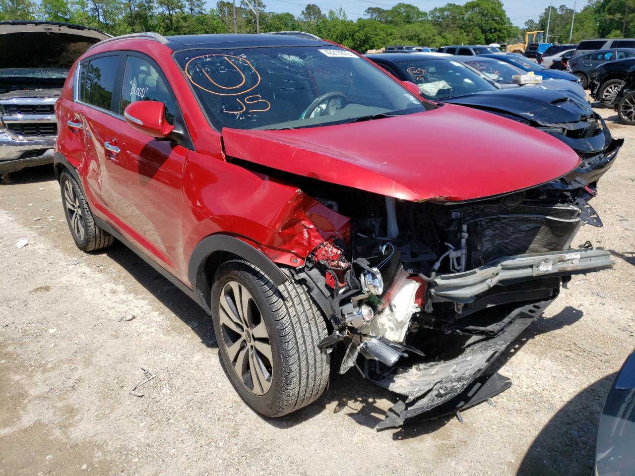 KIA SPORTAGE E 2012 with VIN KNDPC3A26C7191569 - Photo from auction