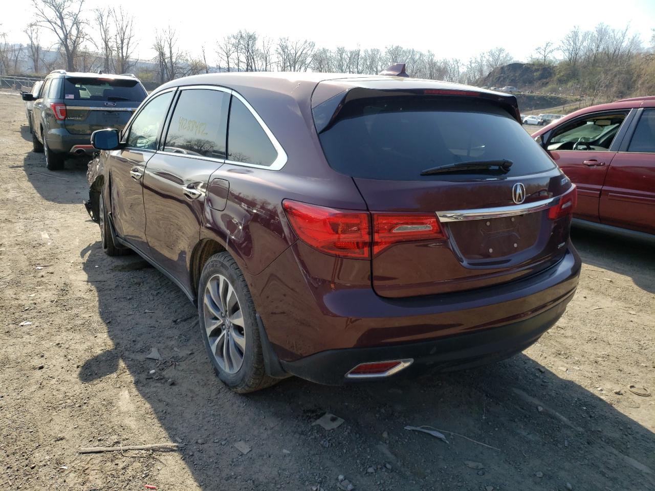 Zdjęcie 3 z aukcji – 2016 ACURA MDX TECHNO z VIN 5FRYD4H47GB034520
