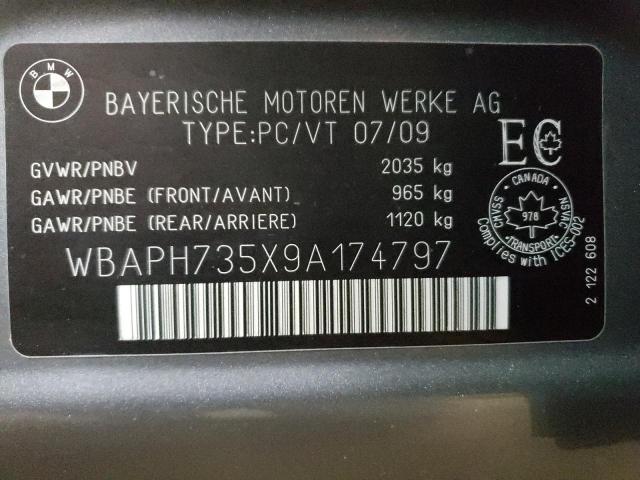 Photo 10 from auction – 2009 BMW 328 I with VIN WBAPH735X9A174797
