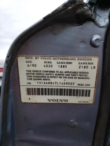 Photo 10 from auction – 1990 VOLVO 240 BASE with VIN YV1AA8847L1429507