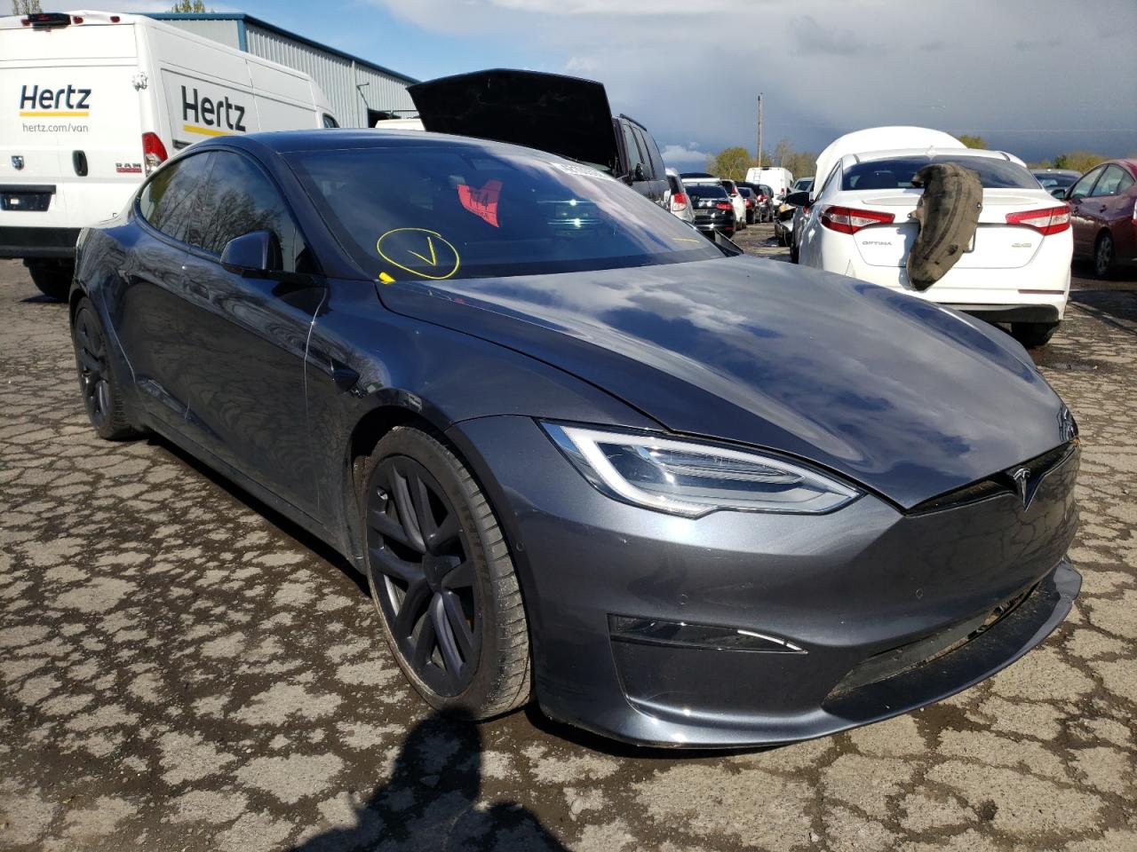 TESLA MODEL S 2021 with VIN 5YJSA1E50MF433602 - Photo from auction
